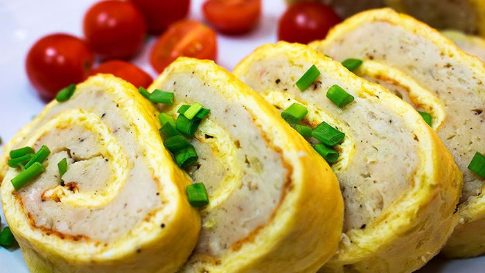 Картофельные рулетики с куриной начинкой