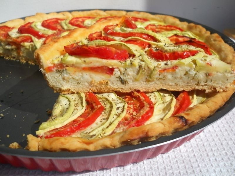 ПИРОГ С КАБАЧКАМИ И ПОМИДОРАМИ