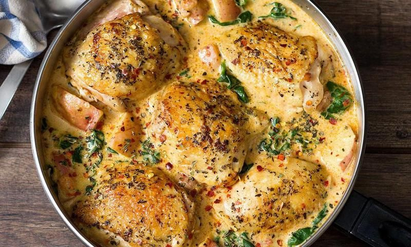 Куриные бедрышки в кокосовом соусе