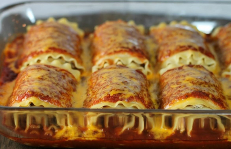 Рулетики с мясом и овощами