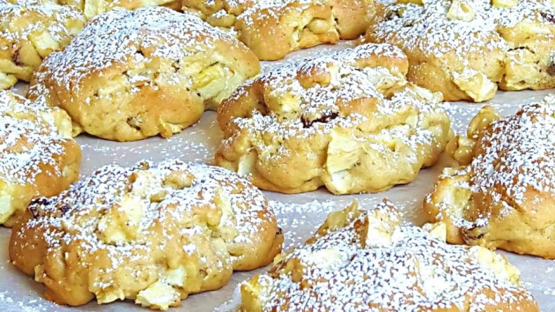 Печенье на сметане с ореховой начинкой
