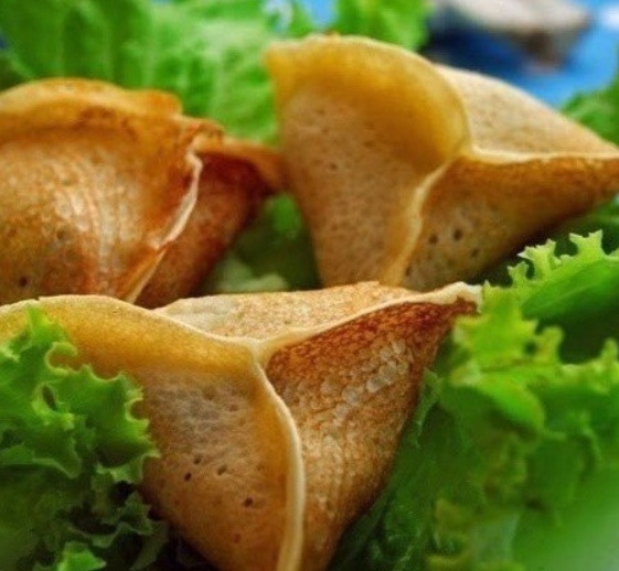 Блинчики с грибами и сыром