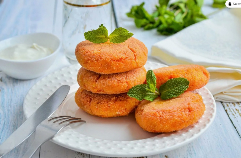 Сладкие сырники с морковью