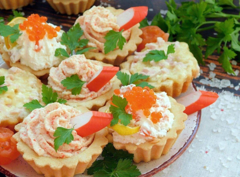 Мусс из крабовых палочек