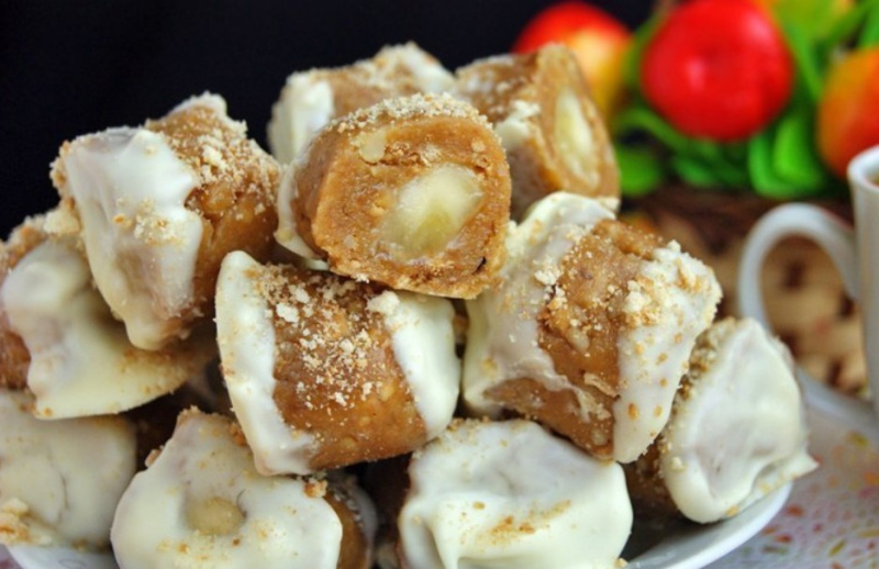 Конфеты с банановой начинкой