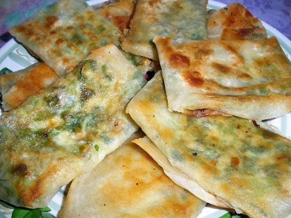 Кефирные конвертики с сыром