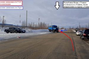 Под Усинском в ДТП пострадали два человека