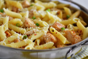 Курица с макаронами в духовке